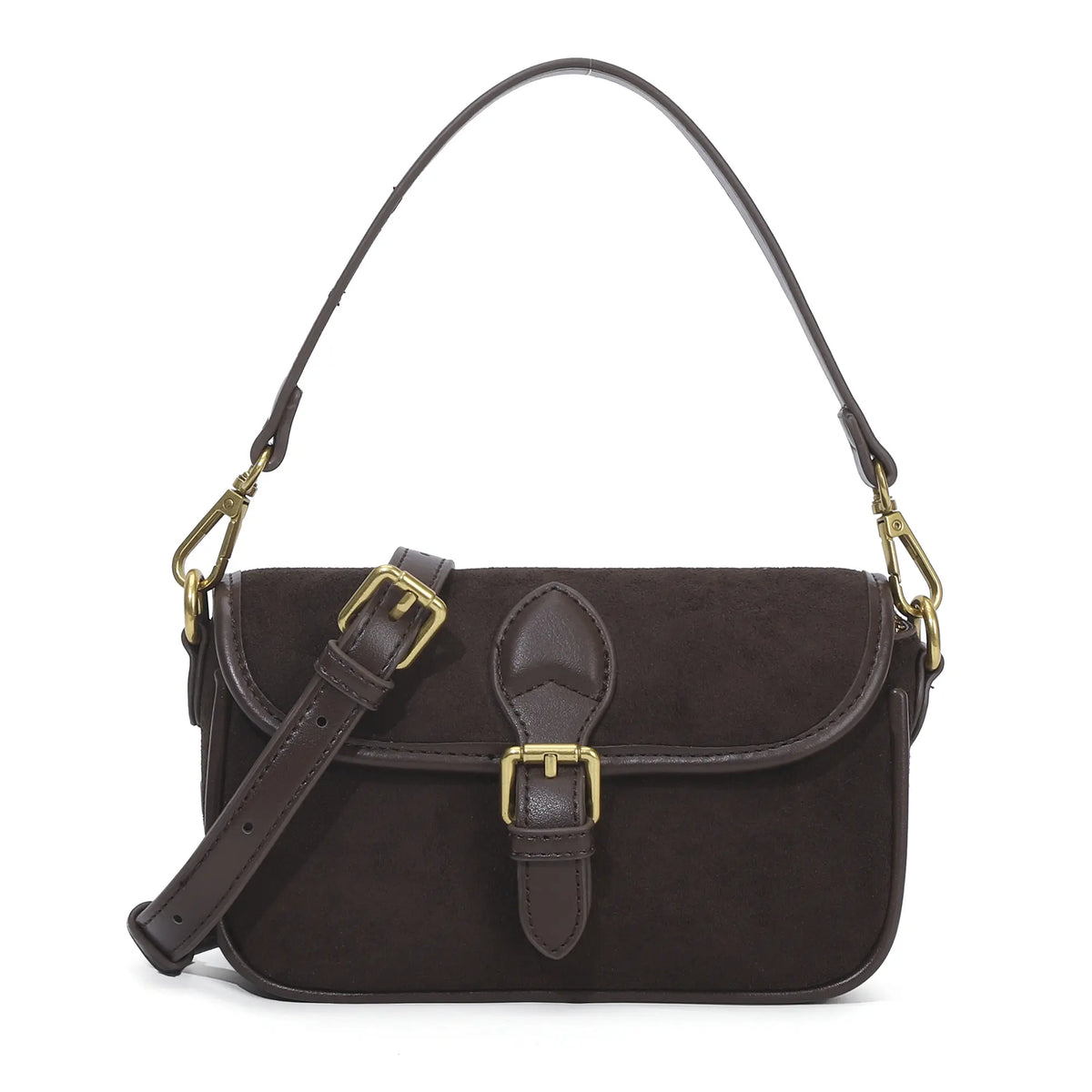 Suede Multi-Color Mini Shoulder Bag